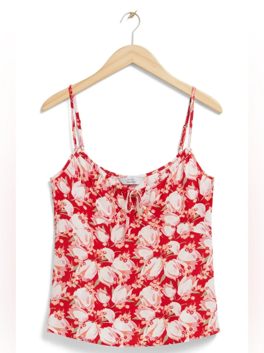 & Other Stories Floral Camisole Top Red Pink Ecovero Viscose NWT Size 12